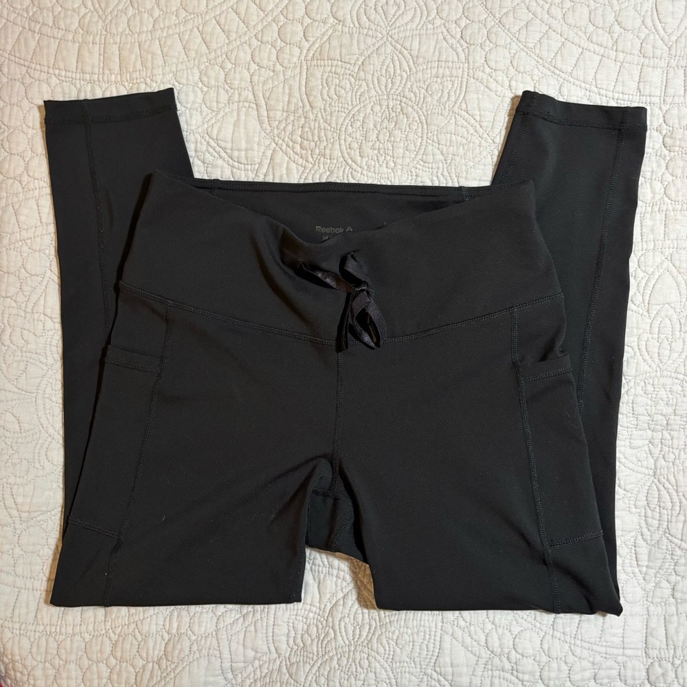Reebok Black Leggings size medium